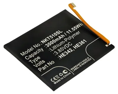 Image de CELLONIC 1x Batterie pour Cellulaire / Téléphone portable Compatible avec Nokia 5.1 Plus, HE342 - (3000mAh, 3.85V)