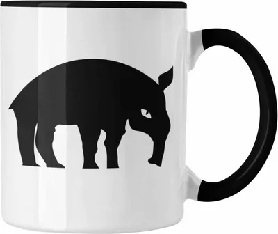 Produktbild von Trendation - Lustige Ameisenbär Tasse (Schwarz)