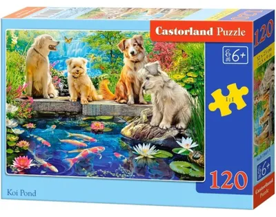 Productafbeelding van Puzzel 120: Vijver met Koi - Castorland