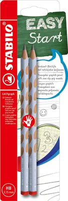 Produktbild von STABILO EASYgraph Pastel R HB 2er Blister pastellblau