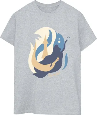 Produktbild von Disney - "The Little Mermaids" T-Shirt für Damen BI30948 (M) (Grau)