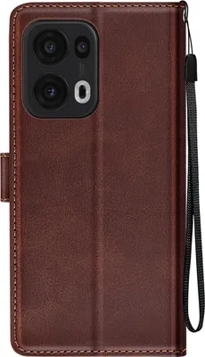 Obrázek produktu pro Avizar, kryt pro Oppo Reno 13 Pro with Dragonne, flipové pouzdro, pouzdro na peněženku, tmavě hnědé