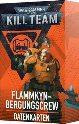 Produktbild von Warhammer 40.000 Kill Team Flammkyn-Bergungscrew Datenkarten