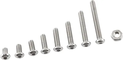 Produktbild von Sortiment an Innensechskantschrauben und Muttern aus Edelstahl M2.5 A2 (Knopfkopf)