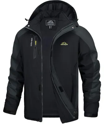Productafbeelding van Herentransitjas, softshell, afneembare capuchon, XXL, zwart