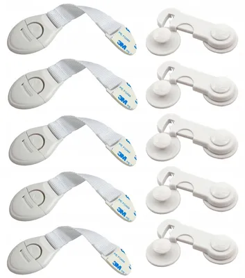 Produktbild von Remikon Schubladen- und Schranksicherungen 10er-Pack weiß