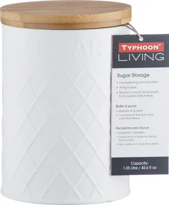 Produktbild von TYPHOON | EMBOSSED - Vorratsbehälter Zucker, weiß, 1,35 Liter