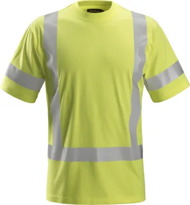 Produktbild von Snickers ProtecWork Hi-Vis T-Shirt, Kl. 3, EN 1149, 14116, 20471 High-Vis Gelb-L