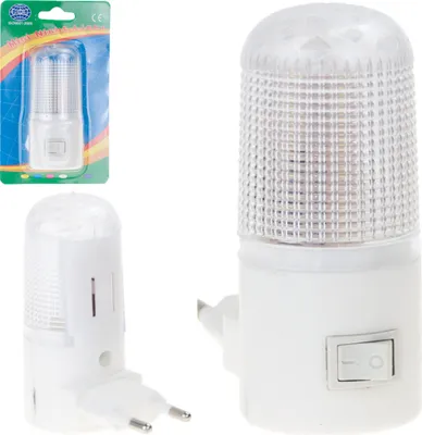 Zdjęcie produktu dla Biała lampka nocna LED do sypialni