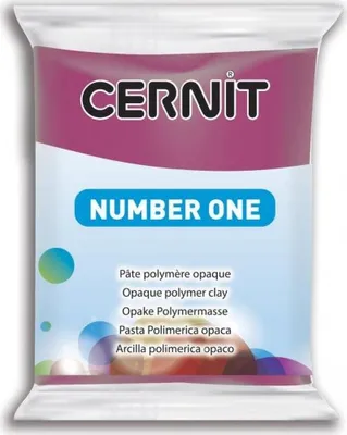 Produktbild von Cernit Polymer Clay N°1 Polymer-Ton Bordeaux 56 g