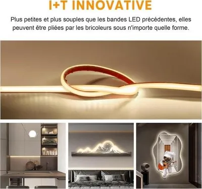 Immagine prodotto di Striscia LED adesiva 2 m bianca, 220 V CA / 230 V CA, con spina UE, IP67, impermeabile, striscia luminosa LED 4000 K (bianca, 2 m)