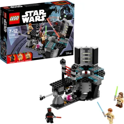 Produktbild von LEGO Star Wars Duel on Naboo 75169 – 13x19x11 cm | 3 Minifiguren | 7-12 Jahre | aufklappbare Lasertüren, Katapult, Aufbereitungskammer, Lichtschwerter