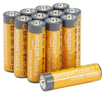 Productafbeelding van A. Basis AA-alkaline batterijen, 1,5 V, 10 jaar houdbaar, 12 stuks