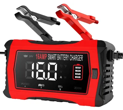 Image de Chargeur de batterie, charge intelligente, compatible avec plusieurs types de batteries, chargeur 16 A, prise européenne