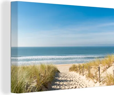 Obrázok produktu pre OneMillionCanvasses® - Maľba na plátne - Obraz na plátne Nástenná maľba na plátne - Pláž - more - duny - piesok - leto - 150x100cm - Fotografia na