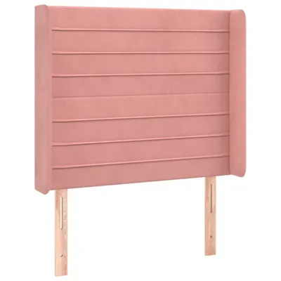 Produktbild von vidaXL Kopfteil mit Ohren Rosa 103x16x118/128 cm Samt