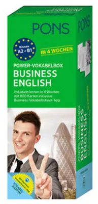 Immagine prodotto di PONS Power-Vokabelbox Business English in 4 Wochen