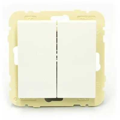 Produktbild von EFAPEL LOGUS90 Doppel-Serienschalter Weiß 90061KWBR