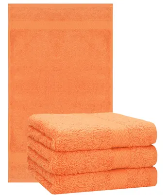 Produktbild von Betz 4 Stück Handtücher 50x100 cm PREMIUM 100% Baumwolle Farbe: orange