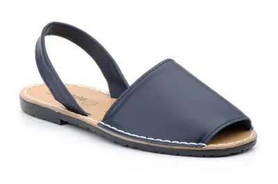 Produktbild von Avarcas Minorquine Sandalen, Uni, Naturleder, Dunkelblau, 41 EU
