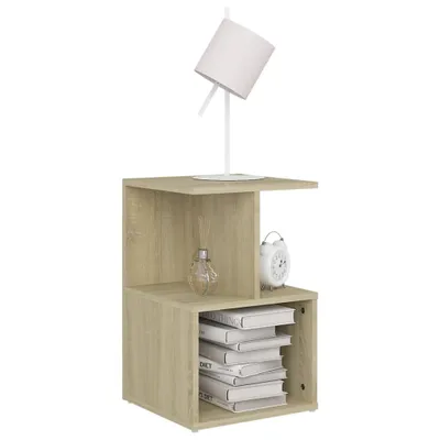 Produktbild von "Winterschlussverkauf "2er Set Nachttisch Modernes - Nightstand/Nachtschrank für Schlafzimmer - Sonoma-Eiche 35x35x55 cm Holzwerkstoff NeuMöbel 2412755