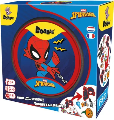 Immagine prodotto di Asmodee Dobble Spiderman: Gioco di carte per tutta la famiglia, adatto a tutte le età