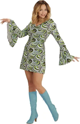 Produktbild von Kleid Groovy 70s Retro Waves S