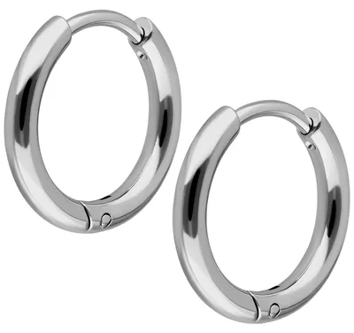 Produktbild von Wildcat Ohrringe - Little Hoops aus Chirurgenstahl 316L, Körperstelle: Ohr, Durchmesser: 11,0mm, Silber
