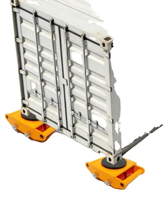 Immagine prodotto di Carrello elevatore per macchinari, acciaio legato, capacità di carico 6000 kg, ruote girevoli a 360°, dimensioni 92 x 61 x 14 cm, costruzione robusta