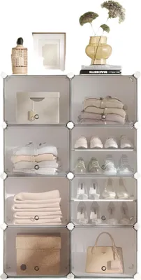 Produktbild von Schuhschrank mit 8 Fächern, platzsparend, 32 x 124 x 94 cm