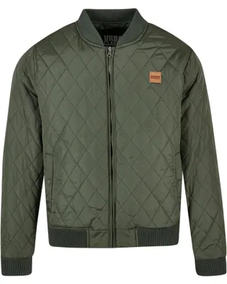 Produktbild von Urban Classics Herren Steppjacke - Diamond Quilt Nylon Jacke - Ideal als Übergan