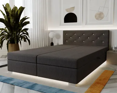 Obrázok produktu pre Americká posteľ 180x200 ROSIE 3 - tmavo šedá