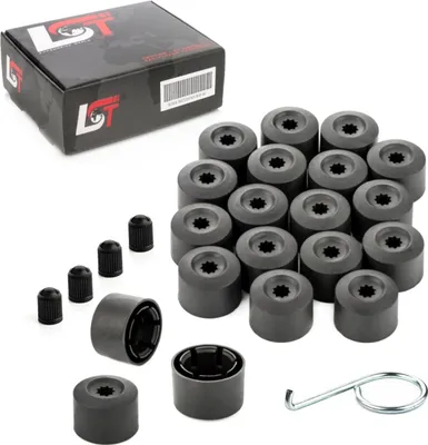 Produktbild von 20x Radschraubenkappen diebstahlhemmend 17 mm für KIA HYUNDAI DAEWOO DAIHATSU