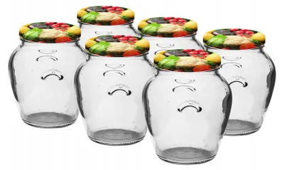 Produktbild von Glasgefäß mit Schraubverschluss fi82/6 580ml - 6 Stk