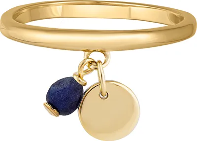 Produktbild von cai Ring 925/- Sterling Silber gelb 056 (17,8) Lapislazuli 274270268