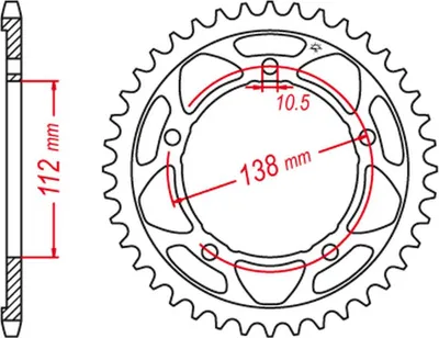 Obrázok produktu pre Jt Hinteres Ritzel 4684 47 Für Yamaha 900 Nikken (Mxt850) '18-'20 (Kette 525)