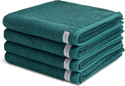 Produktbild von Ross Selection 4 X Handtuch im Set Frottee aus Bio Baumwolle 540 g/m², Weich saugstark und schnell trocknend, Gewebte Bordüre in vielen Farben