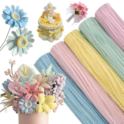 Pfeifenreiniger, 500 Stück, 3 Pastellfarben, 30 cm, Chenilledraht zum Basteln