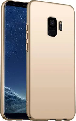 Immagine prodotto di Custodia rigida per cellulare per Samsung Galaxy S9 Slim Cover Cover protettiva opaca, oro