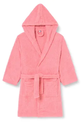 Produktbild von Playshoes Uni Kinder Frottee-Bademantel Morgenmantel, Koralle, 170/176