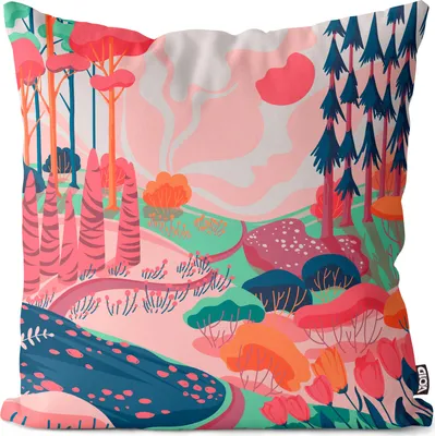 Produktbild von VOID Frühling Landschaft Gemälde Kissenbezug Kissenhülle Sofakissen Kissen Deko Outdoor-Kissen Dekokissen