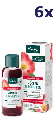 Produktbild von 6x Kneipp Badeöl für Rücken und Schultern 100 ml