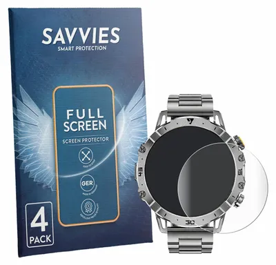 Produktbild von 4x Savvies Fullscreen Schutzfolie für LIGE EF18 1.7" Displayschutz Folie Fullcover Klar Transparent