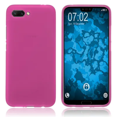 Produktbild von PhoneNatic Case kompatibel mit Huawei Honor 10 - pink Silikon Hülle matt Cover