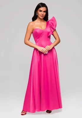Produktbild von Ombre Abendkleid mit Beinschlitz fuchsia S
