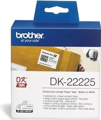Obrázok produktu pre Brother papierové kotúče 38 mm x 30,48 m, biele, 1 ks, DK22225, na tlač štítkov