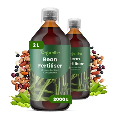 Obrázek produktu pro Tekuté Hnojivo pro Fazulu 2x1 L – 2-1-8 NPK – Pro Zeleninu & Strukoviny – Pro Zdravé Rostliny & Bohatú Úrodu – Podporuje Kořeny & Květy – Organifer