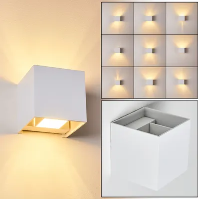 Produktbild von Vaccina »Vaccina« moderne Wandlampe aus Metall in Weiß