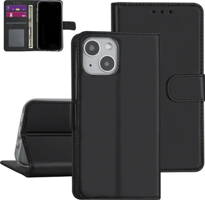 Produktbild von iPhone 13 Mini Book type case - Black - Card holder - Magnetic closure