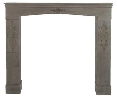 Produktbild von Casa Padrino Landhausstil Kaminumrandung Antik Graubraun 113 x 19 x H. 101 cm - Handgefertigte Shabby Chic Möbel